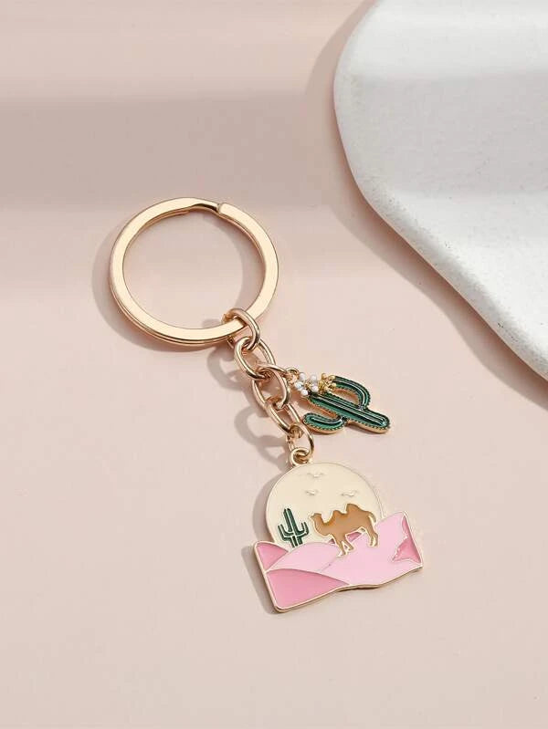 Cactus Charm Keyrings