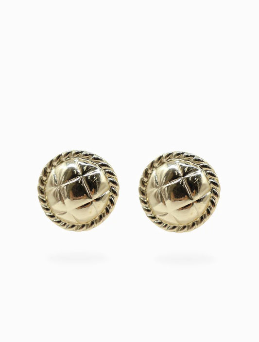 Cushion Studs- Gold