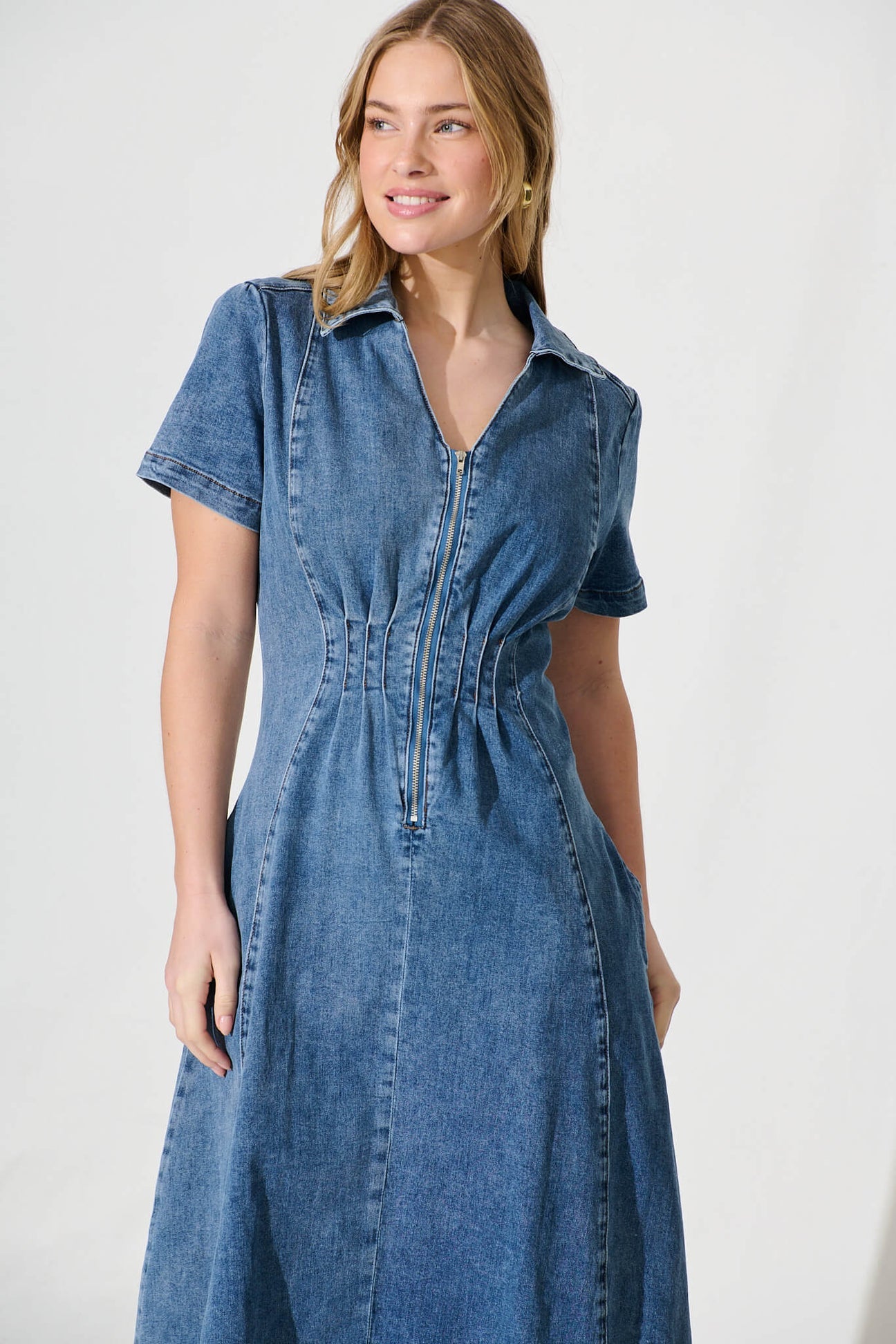 April Denim Dress