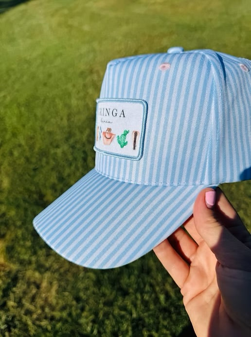 Blue Stripe Patch Cap