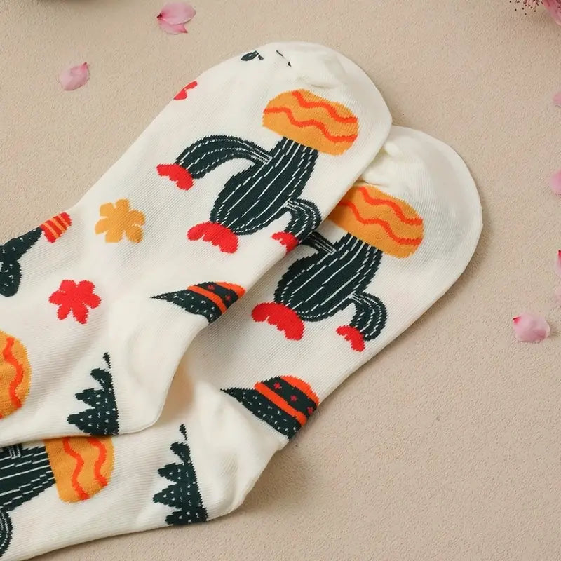 Cactus Print Socks