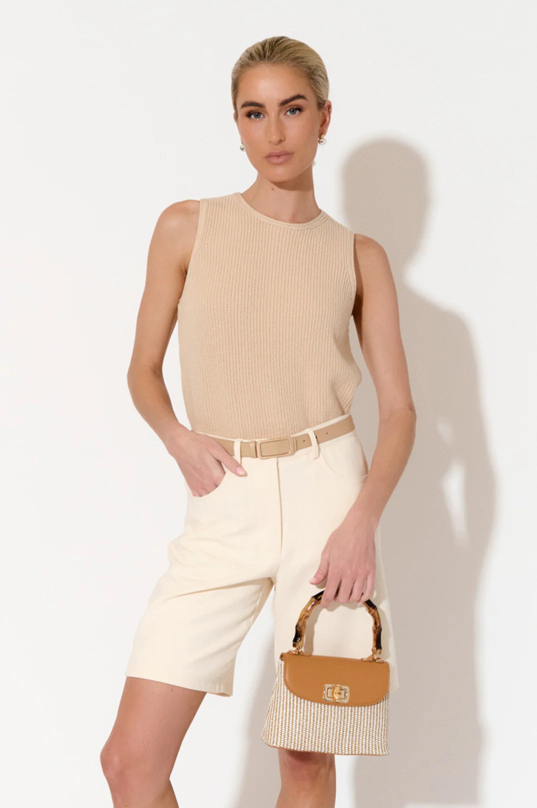 Arianna Cane Handle Bag