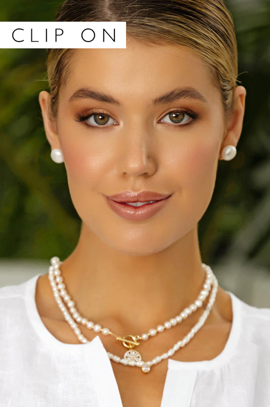 Everyday Pearl Clip On Earrings