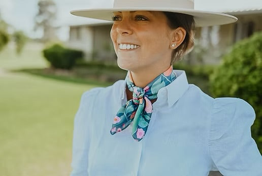 Apricot Delight Silk Neck Scarf