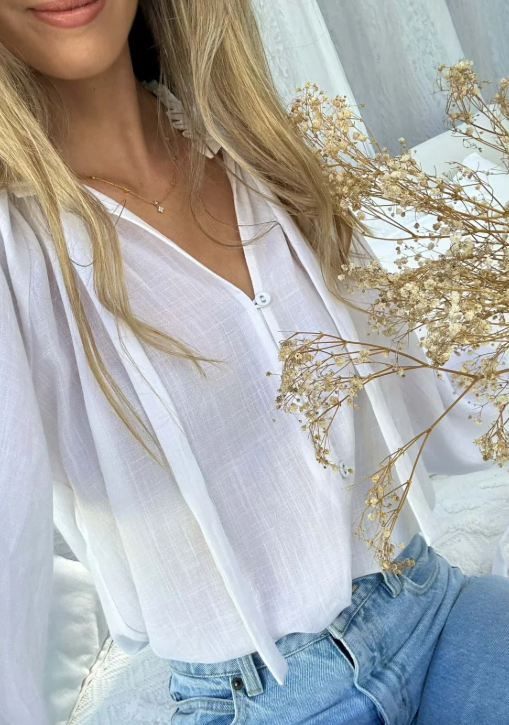 White Palos Blouse
