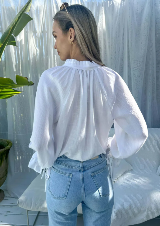 White Palos Blouse
