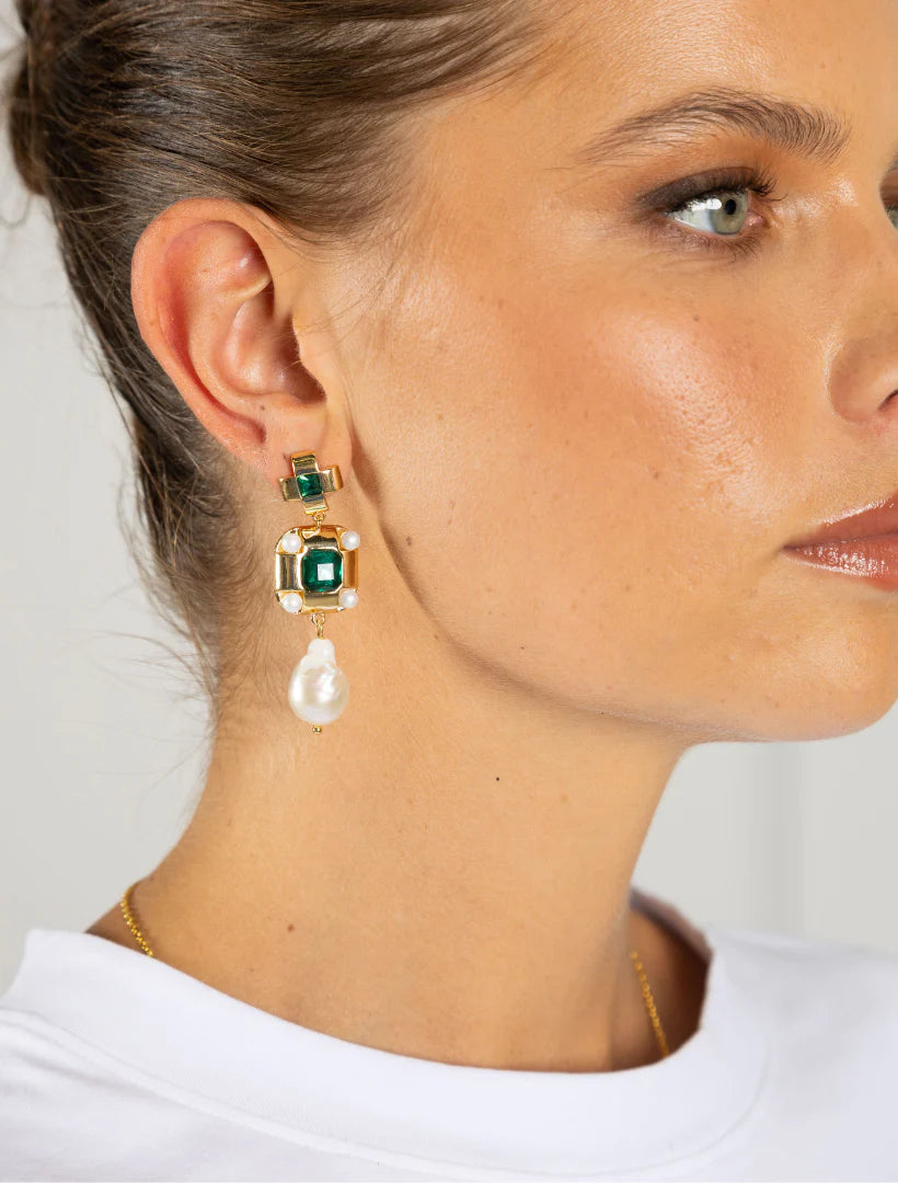 Symposium Ithaca Earrings - Green