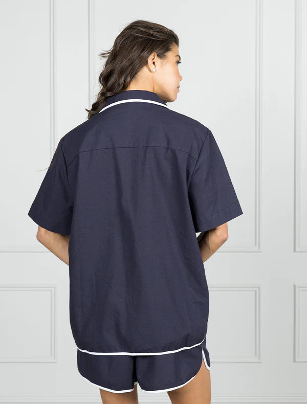 Alhambra Shacket - Navy