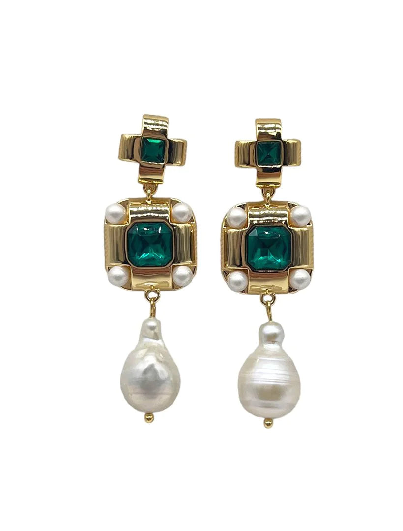 Symposium Ithaca Earrings - Green