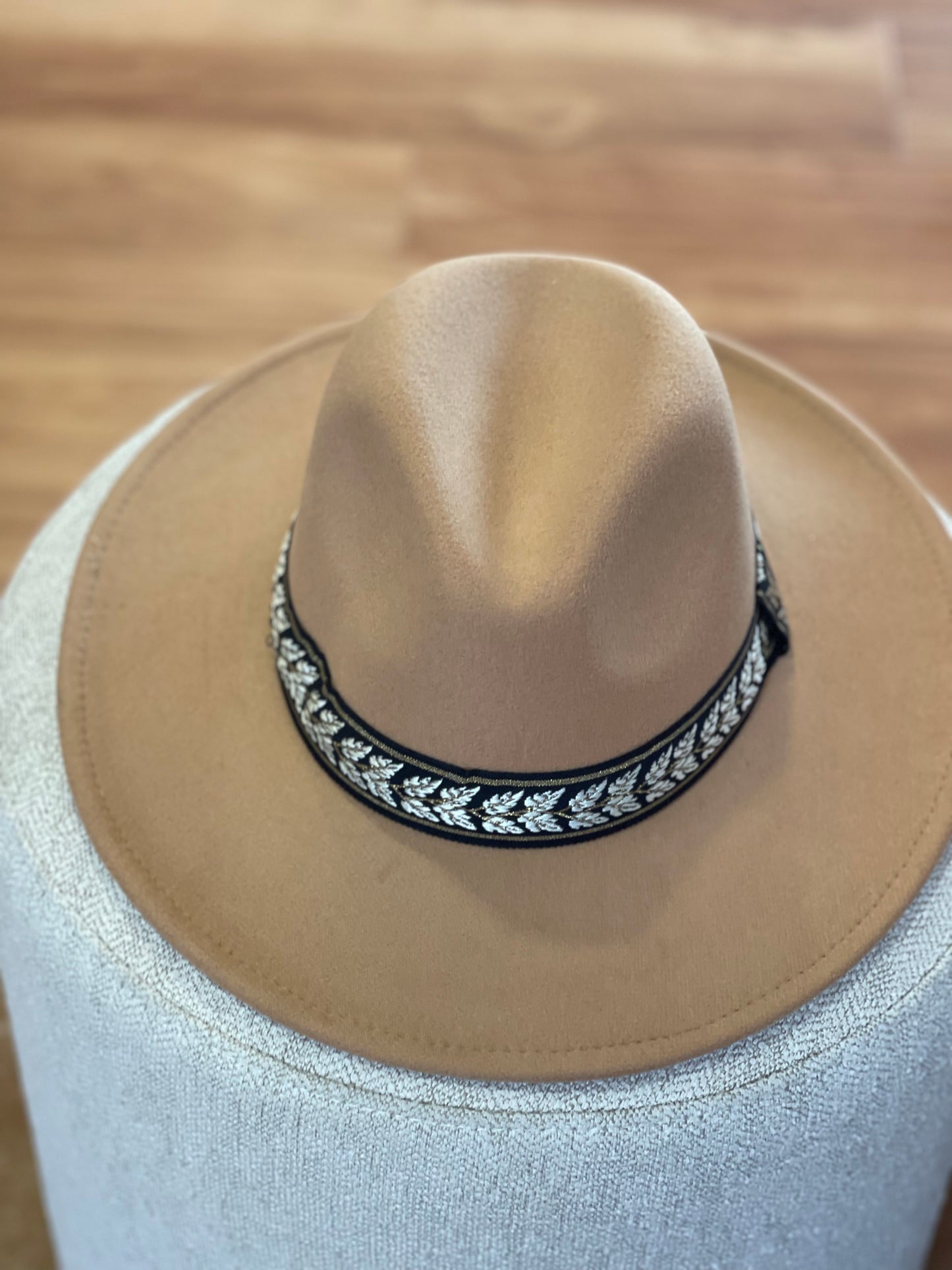 Celia Ribbon Trim Fedora Hat