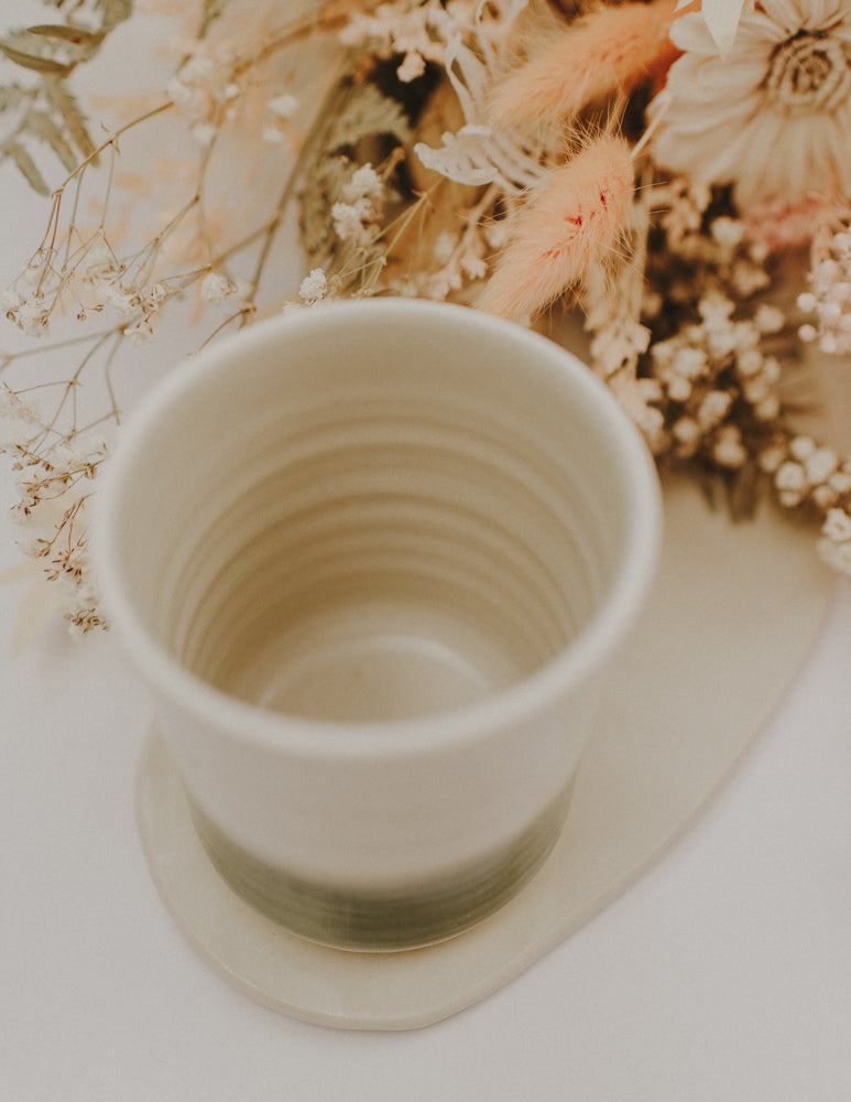 Handmade Mug and Plate Set (Green)