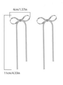Ruffle + Bow Ribbon Bow Earrings