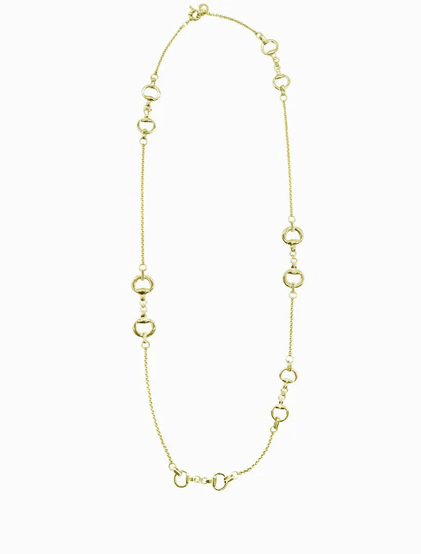 Horsebit Necklace Long