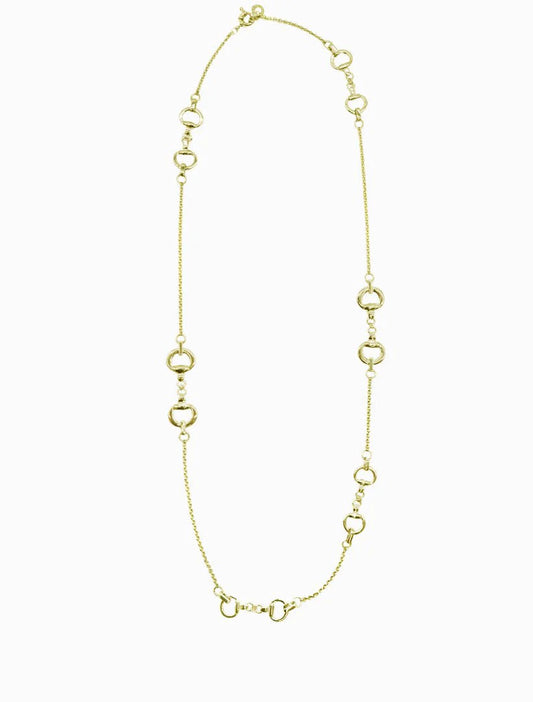 Horsebit Necklace Long
