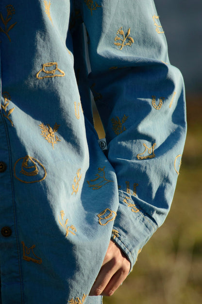 Lady Jane Denim Long Sleeve Shirt