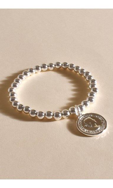 Coin Bead Bracelet