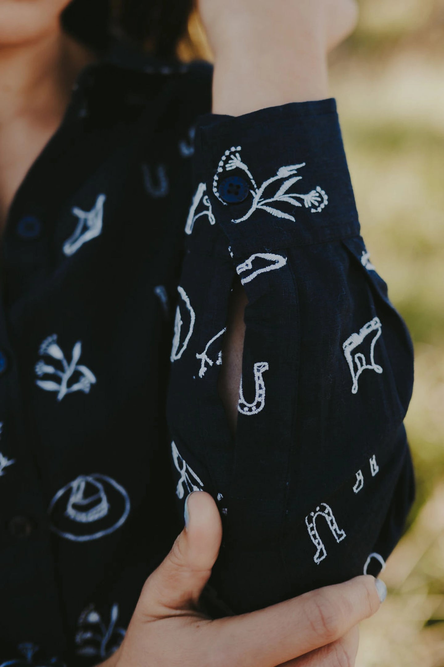 Lady Jane Eclipse Long Sleeve Linen Shirt