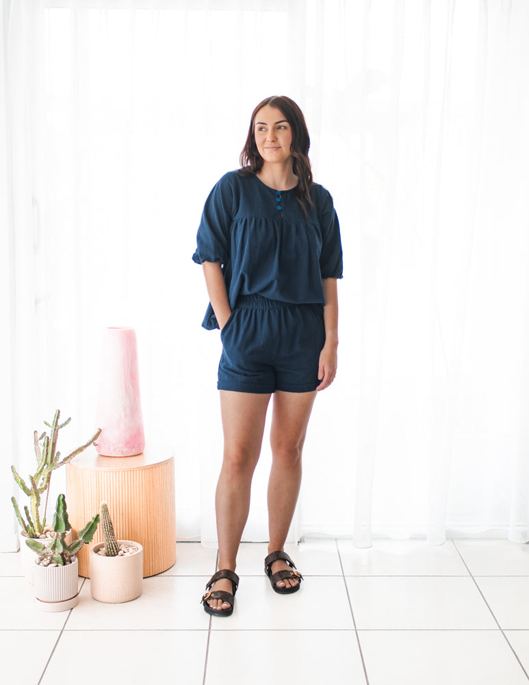 The Capella Top - Navy