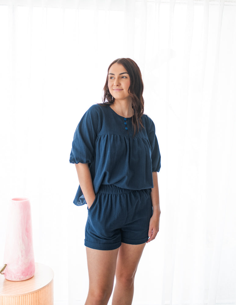The Capella Top - Navy