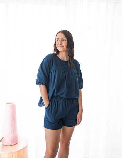 The Capella Top - Navy