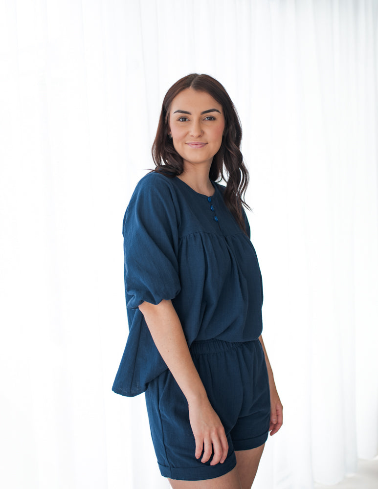The Capella Top - Navy