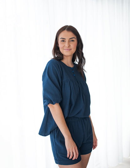 The Capella Top - Navy