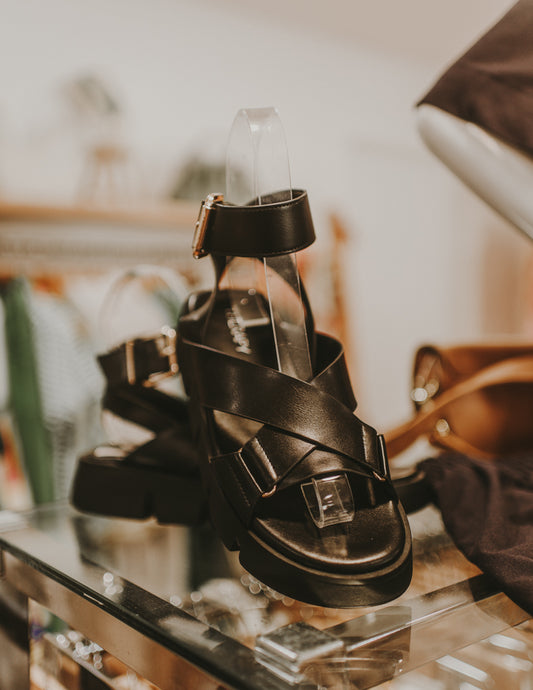 Maze Sandles Black