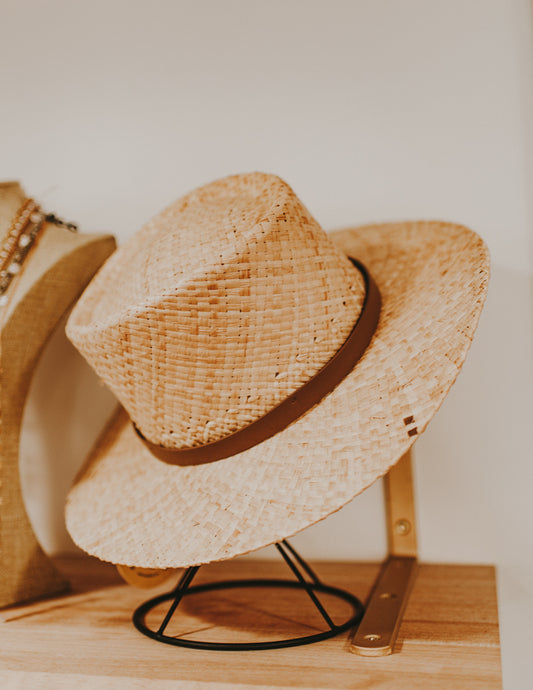 Luxe Raffia Fedora