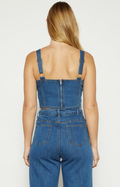 Hazel Denim Top