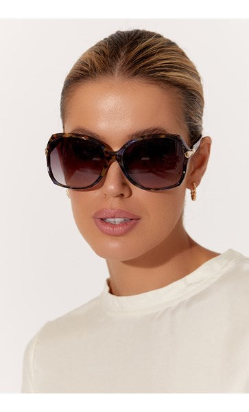 Windsor Black + Gold Sunglasses