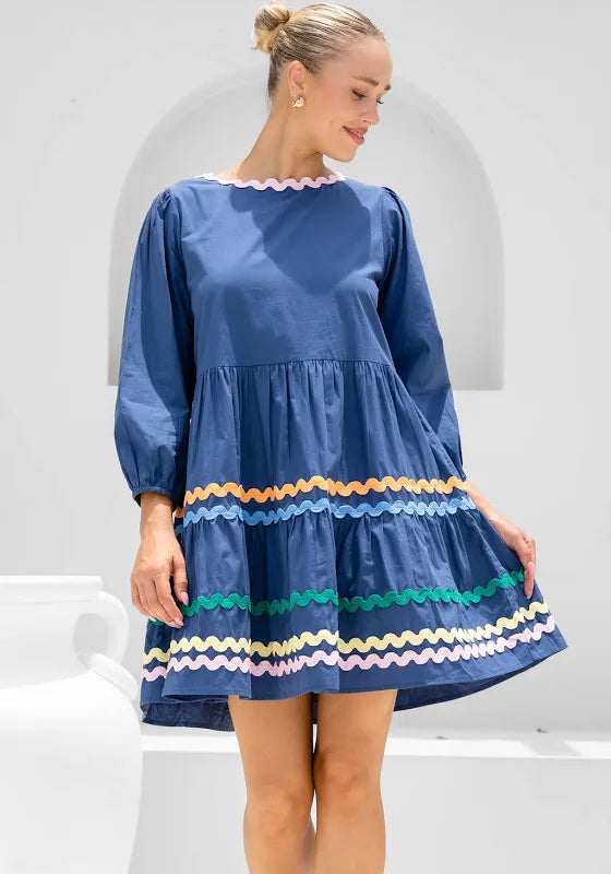 Argos Navy Dress Ric Rac – Lil + Frank