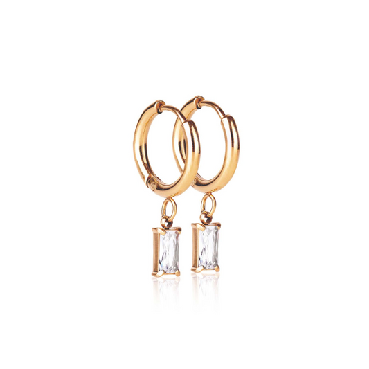 Luxe Drop Huggie Earrings