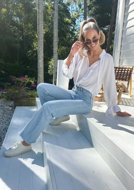 White Palos Blouse