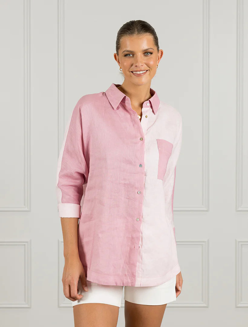 Orchid Linen Shirt - Pink