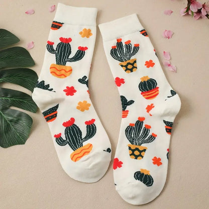 Cactus Print Socks