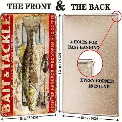 Bait And Tackle Tin Sign