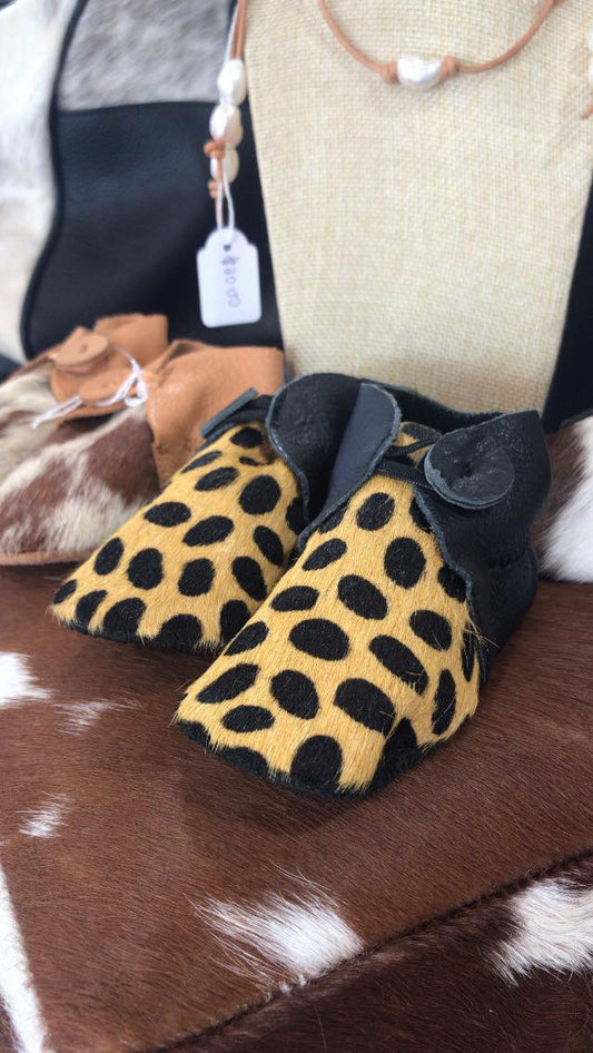 Baby Booties hide and leather