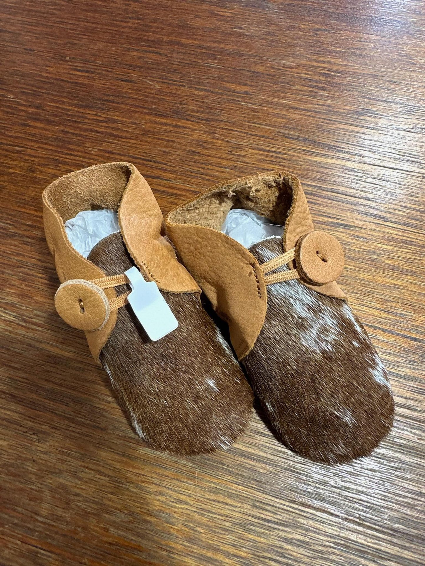 Baby Booties hide and leather