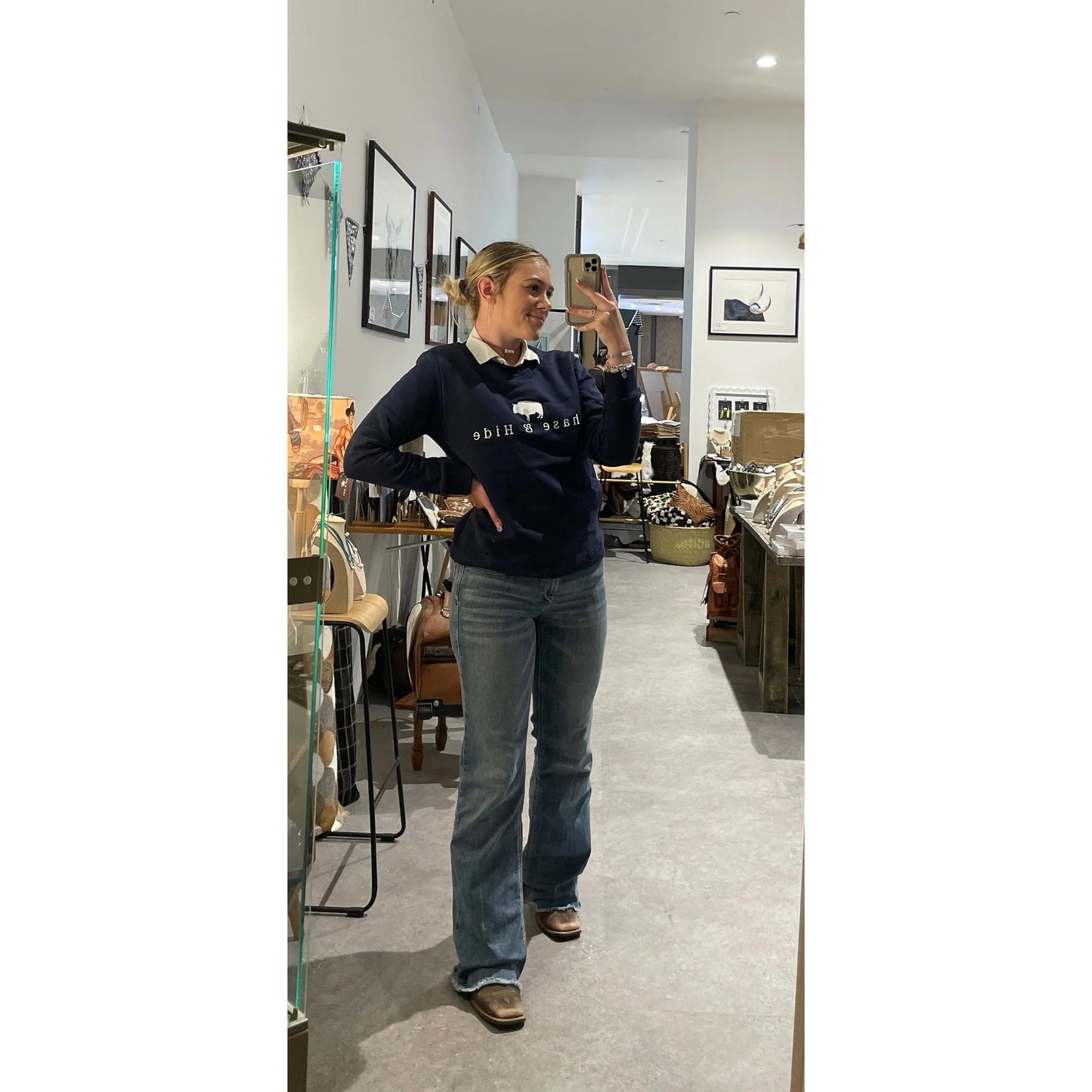 Chase and Hide Crew Neck Jumpers